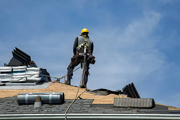 Professional Roofing technician working in Littleton, NH